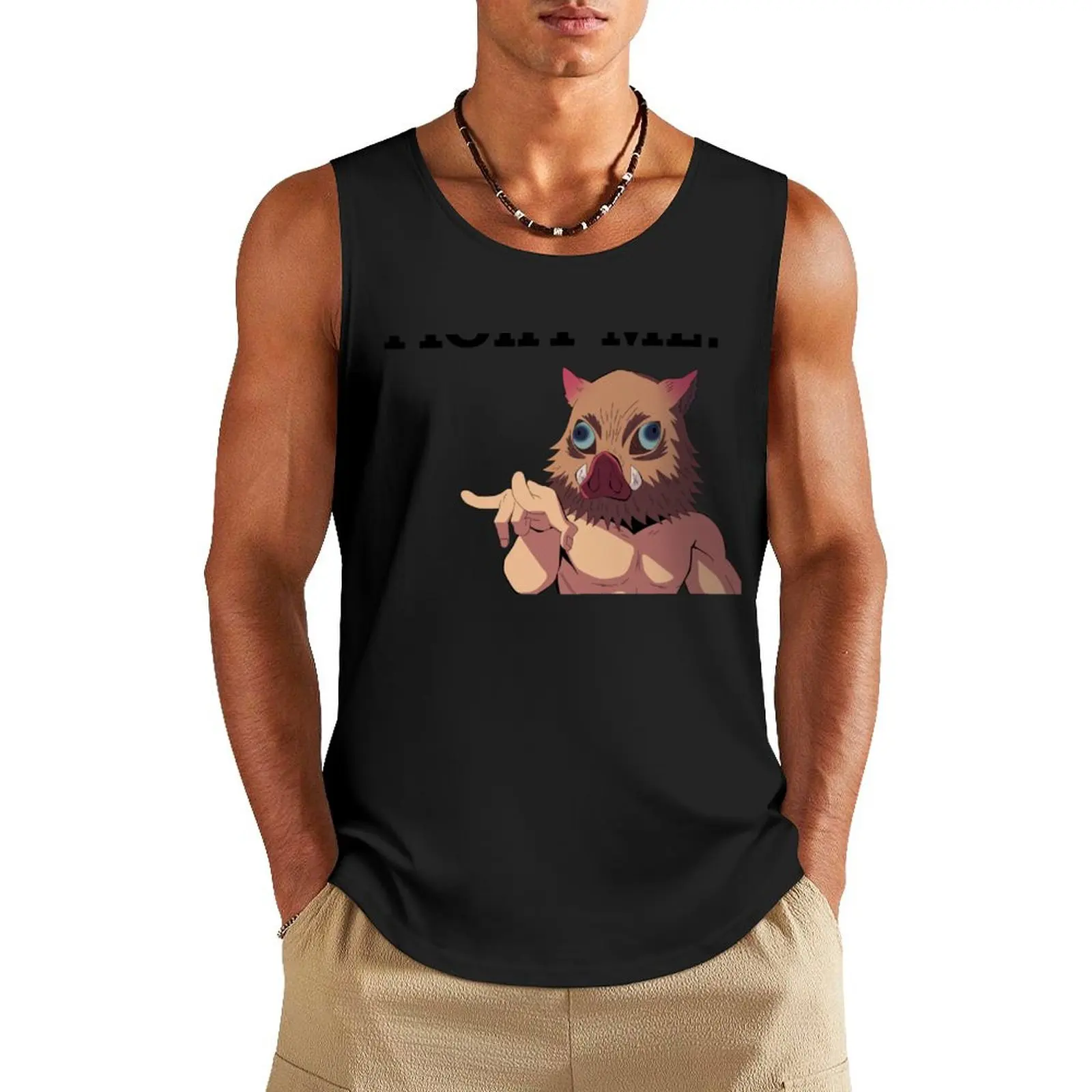 FIGHT ME YOU COWARD Tank Top cool things t-shirt Men's