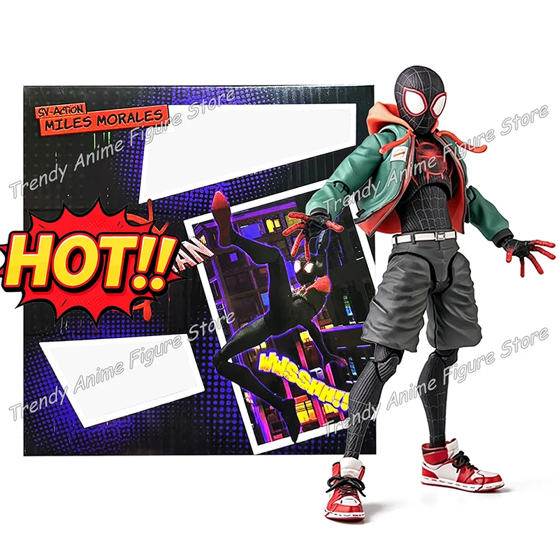 Sv Action Miles Morales Action Figure Collection PVC Figurine Sentinel Miles Into the Verse Figures Model Toys Holiday Gifts