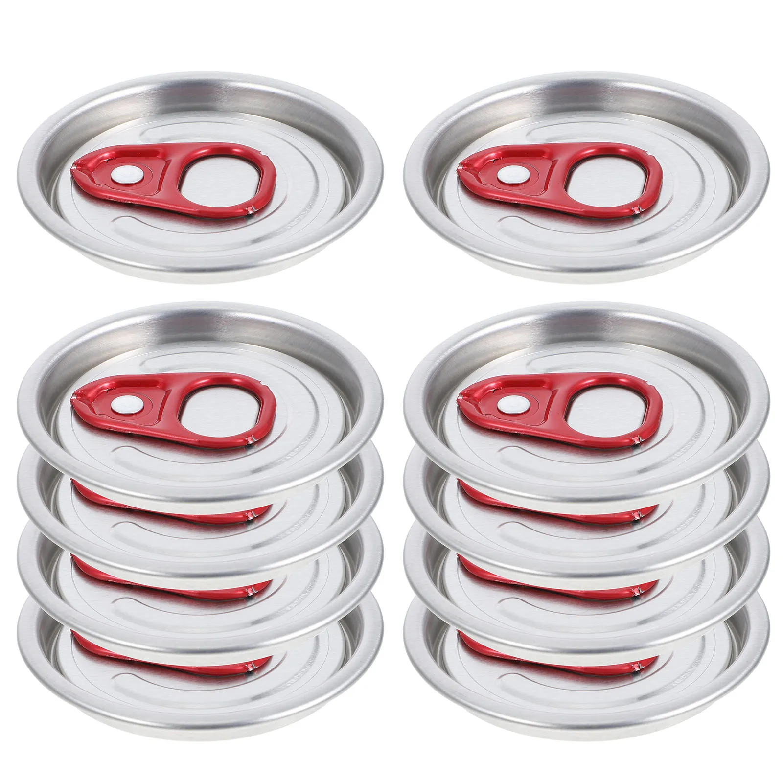 

10 Pcs Can Lids Soda Canning Jar Wide Mouth for Fizzy Drinks Protector and Rings Regular Large