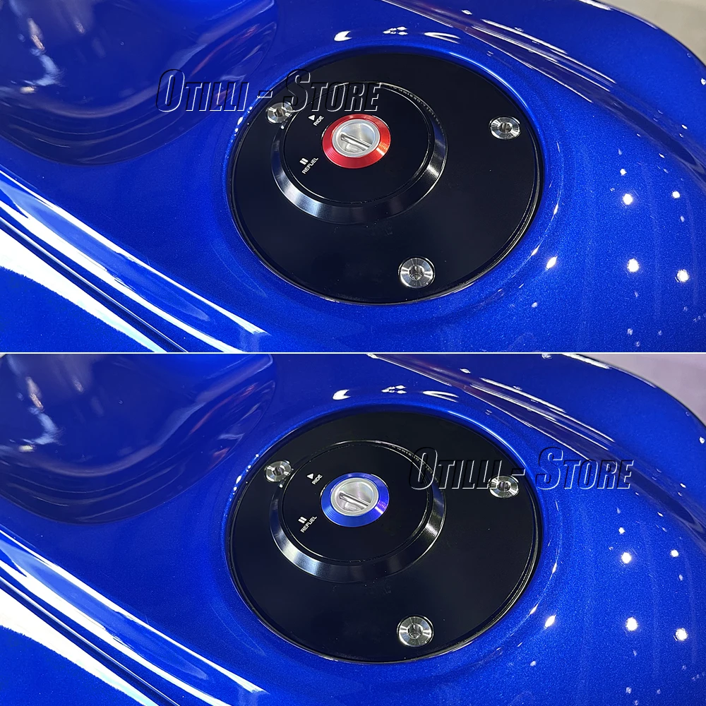 New Motorcycle Aluminum Gas Fuel Tank Caps Cover Key For Yamaha FZ1 FAZER 2006 2007 2008 2009 2010 2011 2012 2013 2014