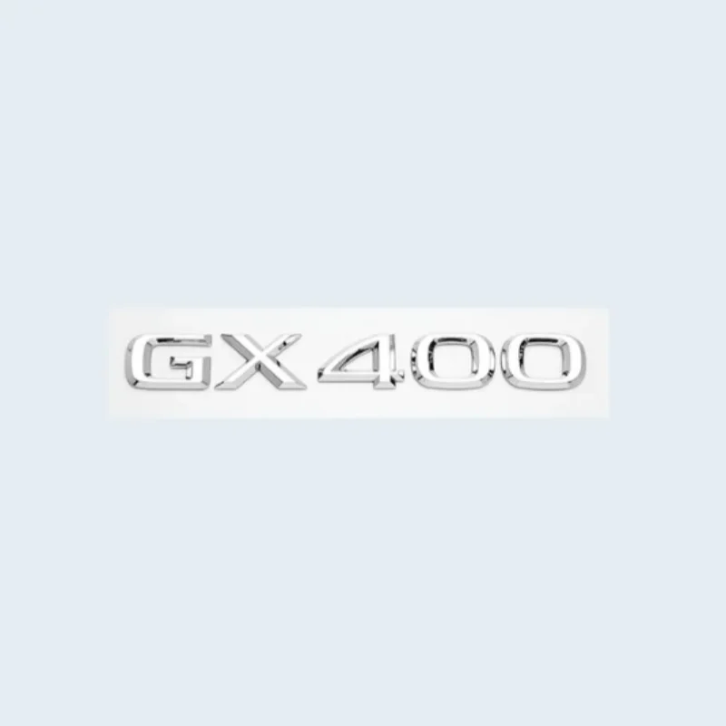 3D Chrome Glanzend Zwart ABS Letters Nummer GX400 GX460 GX470 Emblem Voor Lexus Kofferbak Logo Badge Sticker
