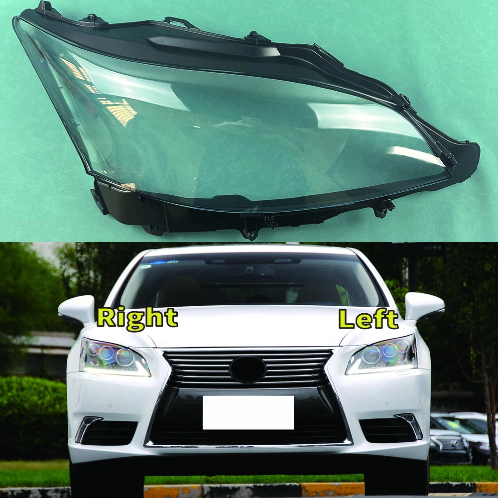 

For Lexus LS460 LS600HL 2013 2014 2015 2016 Headlight Cover Shade Headlamp Shell Transparent Lampshade Case Lens Plexiglass