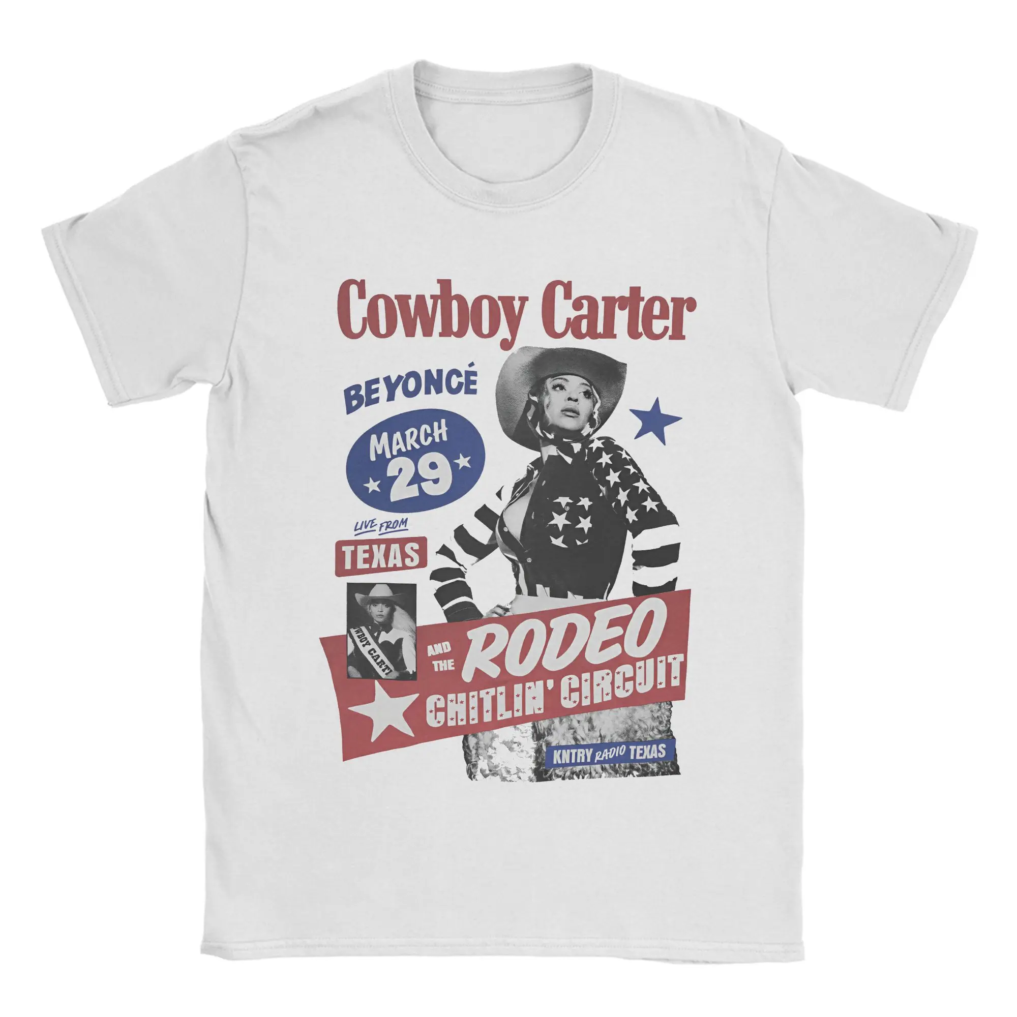

Футболка Beyonces Cowboy Carter 2025 Tour, мужская хлопковая одежда, модная футболка с круглым вырезом для певицы и коротким рукавом