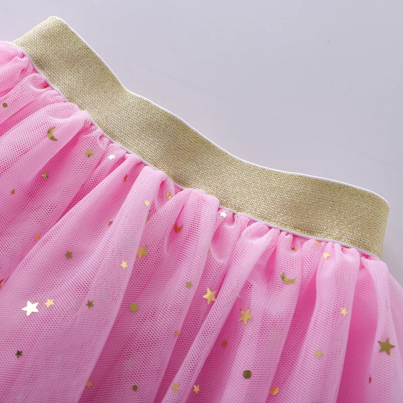 DE PEACH New Fashion Baby Girls Sparkling Sequin Tulle tutu Skirt Kids Princess Party Skirts Children Dance Costume Short Skirt