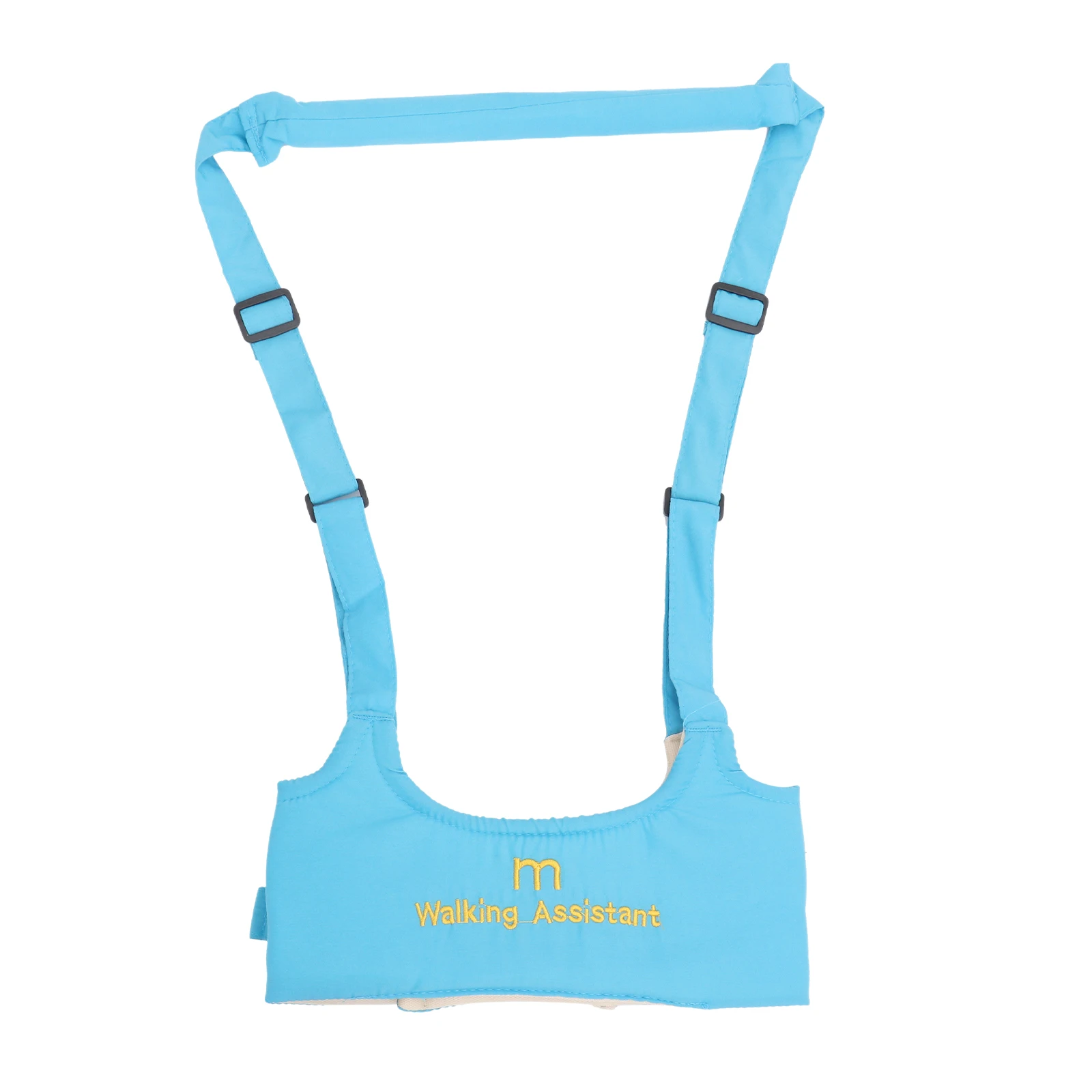 Handheld Baby Walker Helper Kid's Safe Walking Harness Blue Adjustable Soft Cotton Reduces Back Pain Handheld Blet