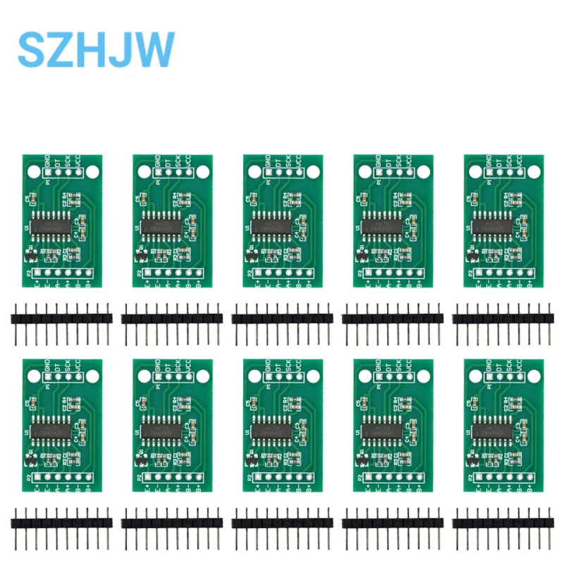 1/5/10pcs For Arduino Dual Channel HX711 Weighing Pressure Sensor 24-bit Precision A/D Module DIY Electronic Scale