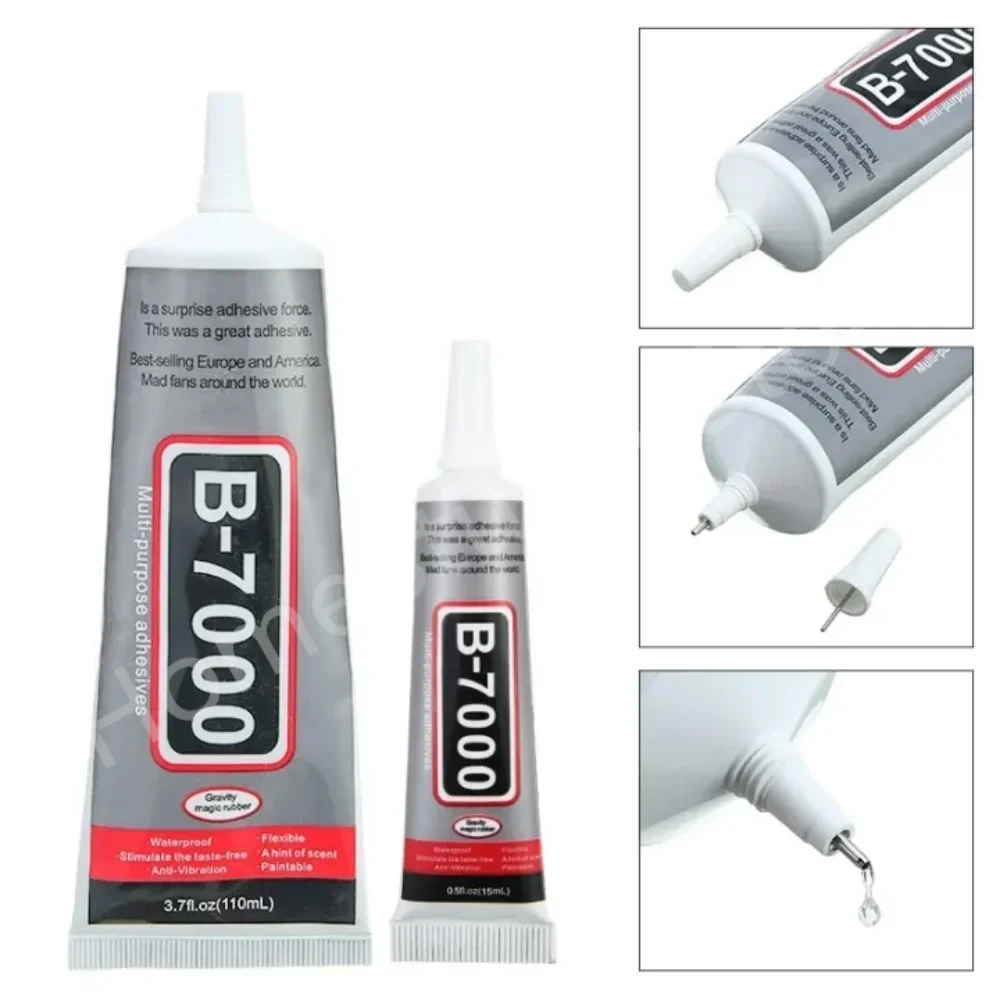 15/25/50ml Clear Super Glue B7000 E8000 Liquid Strong Glue for Cell Phone LCD Touch Screen DIY Resin Jewelry Repair Adhesive