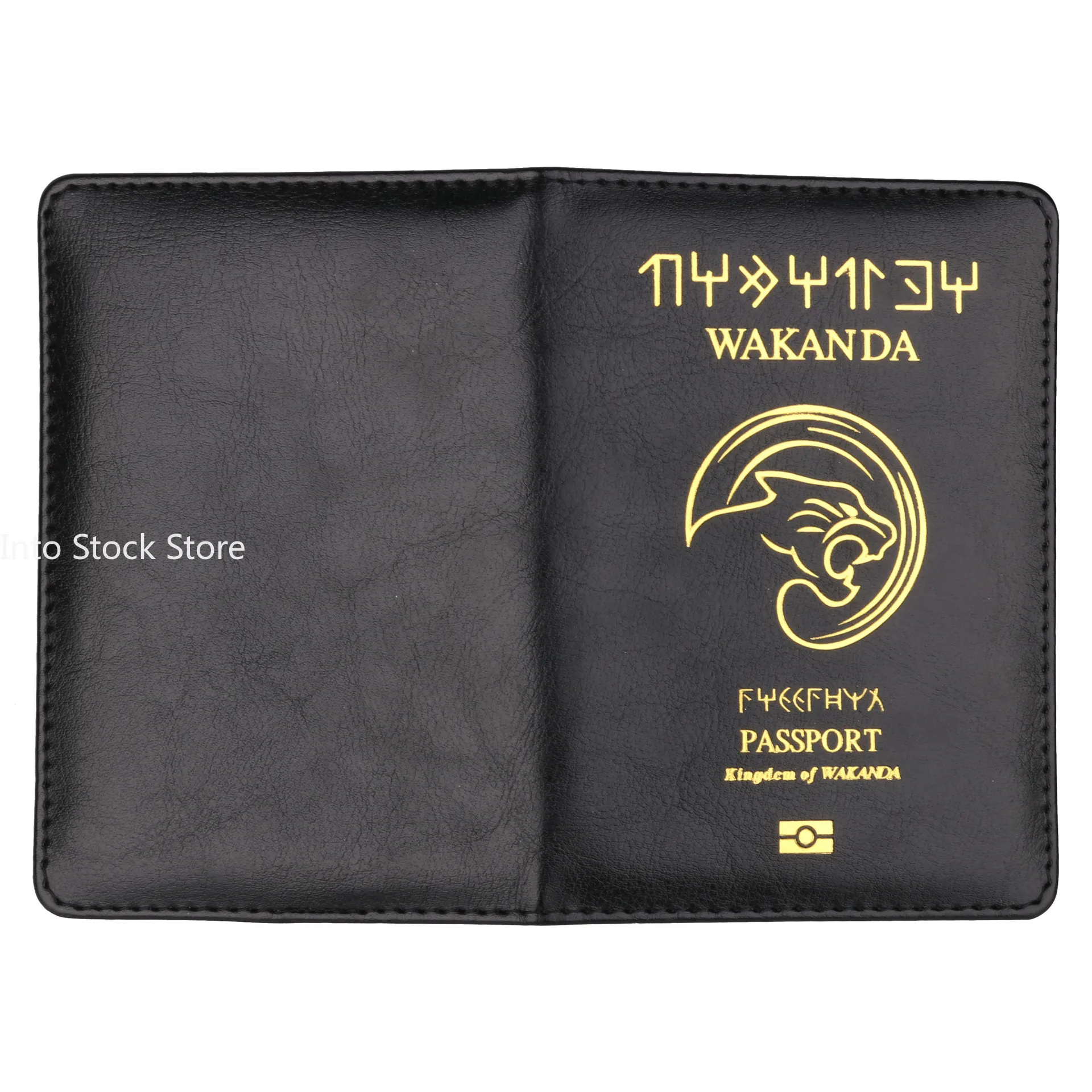 Best Wakanda Forever Black Panther Leather Passport Holder Case Light Weigt Travel Accessories Wallet Passport Cover