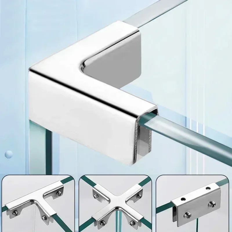 T Cross L-Shaped Glass Fixing Clip, Glass Combination, Fixing Bracket, Reinforced Clip, Ceramic Tile, Fish Tank Accessories