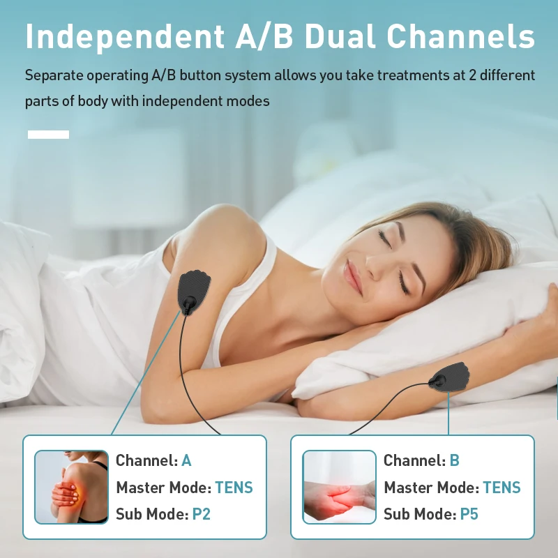 Smart Library  Certified Muscle Stimulator Back Shoulder Neck Massage Pain Relief Tens Ems Machine For Muscle Sore