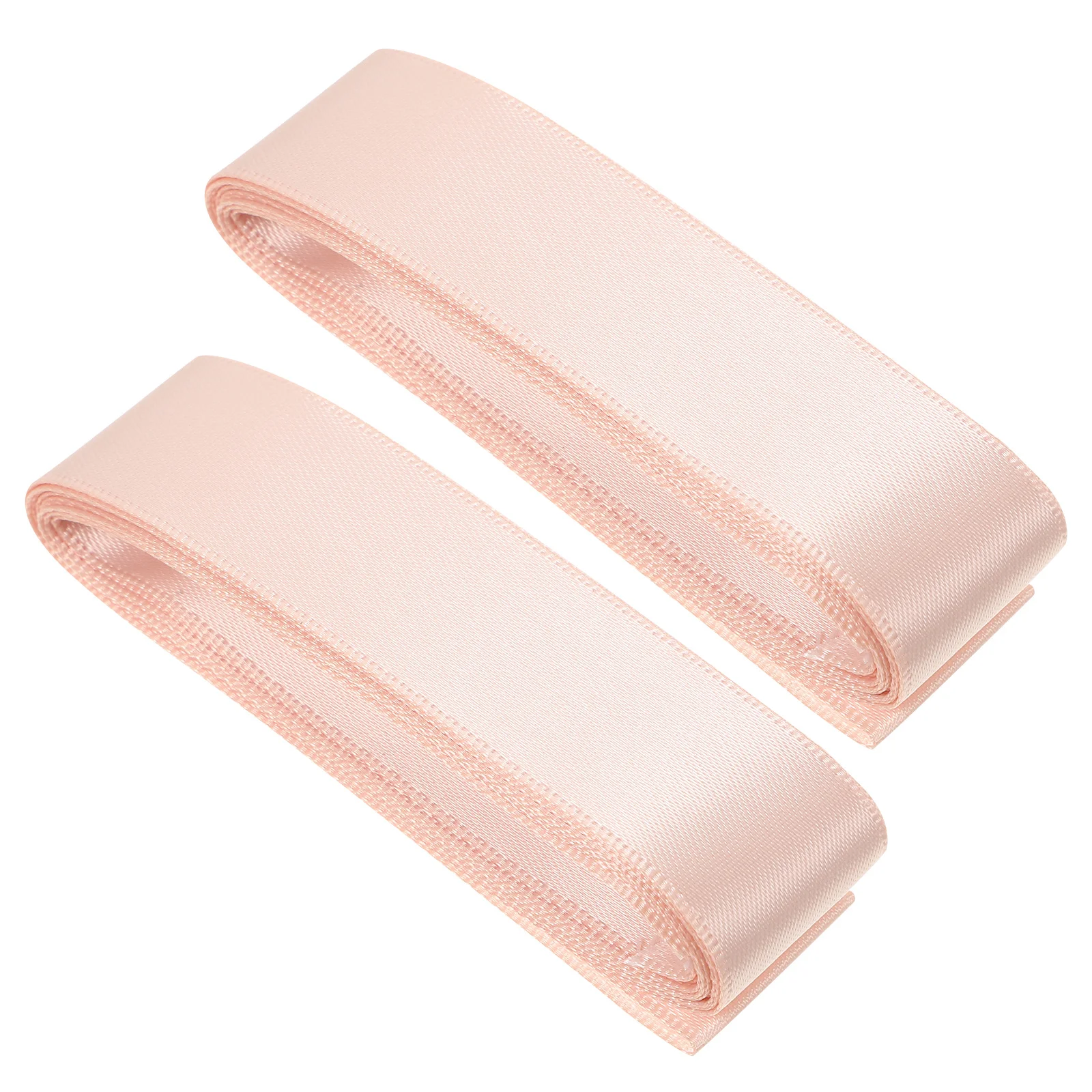 

2pcs Satin Pointe Ribbons Pink Wide Flat Durable Easy Sew Comfortable For Women Ballet Dancing Satin Ribbon For Dance Show