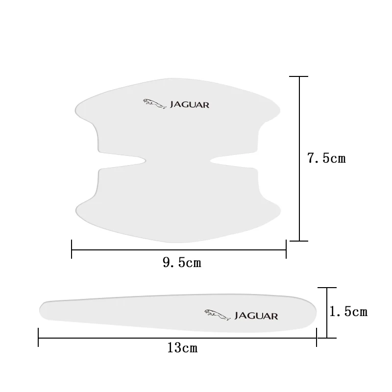 8 قطعة مقبض باب السيارة ملصقات شفافة طبقة رقيقة واقية ل جاكوار X S F XF XE XJ XK XEL XFL XJL XJ6 XJS XKR XFR F-نوع F-Pace