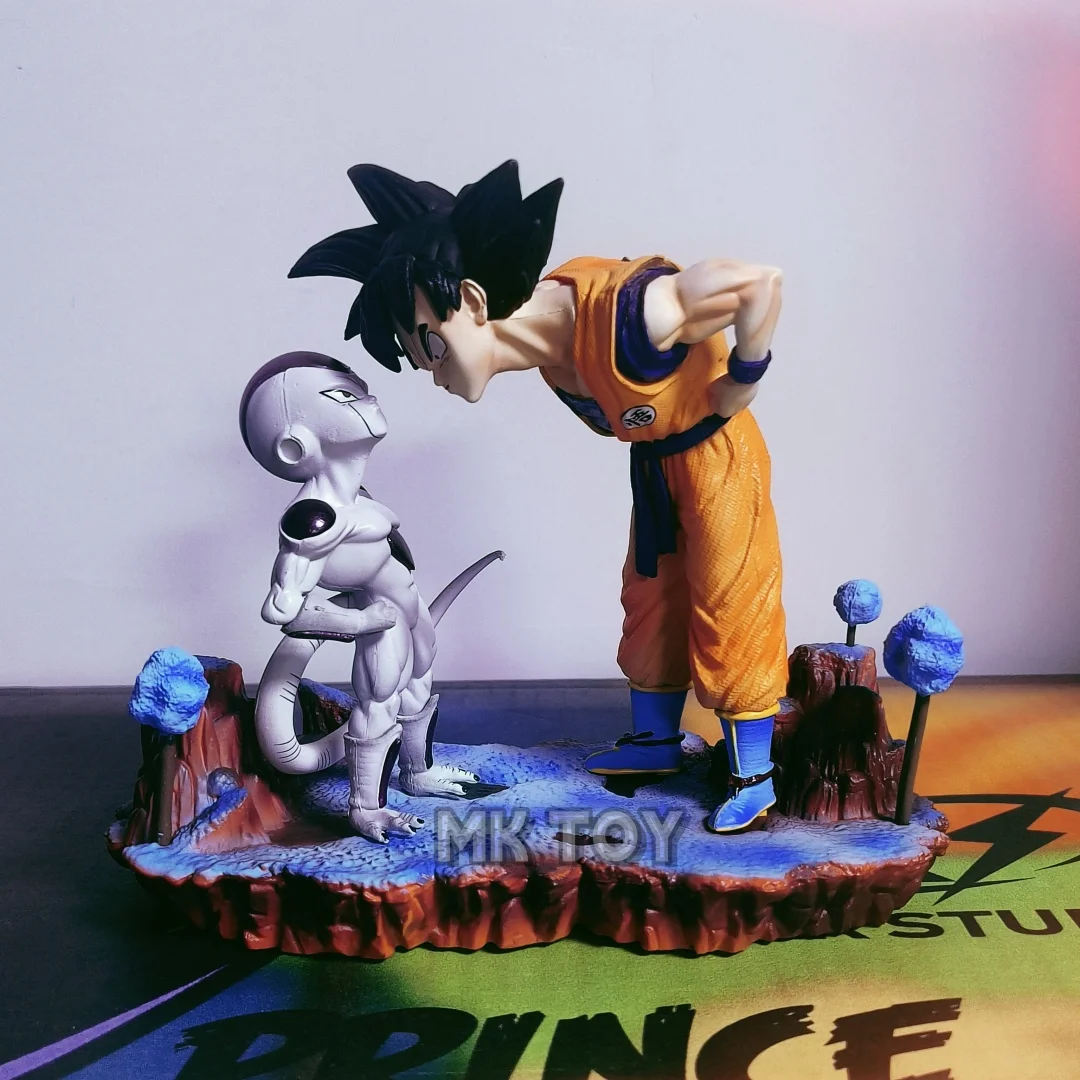 

14cm Dragon Ball Z Goku Look at each other Frieza Action Figures, coll Collection Model Toys Gifts