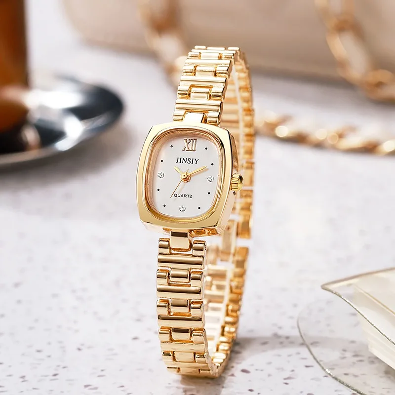 Fashion Bracelet Women Watch Luxury Gift Ladies Quartz Watches Wholesale Relojes Para Mujer Diamond Dial Gold Watch Dropshipping