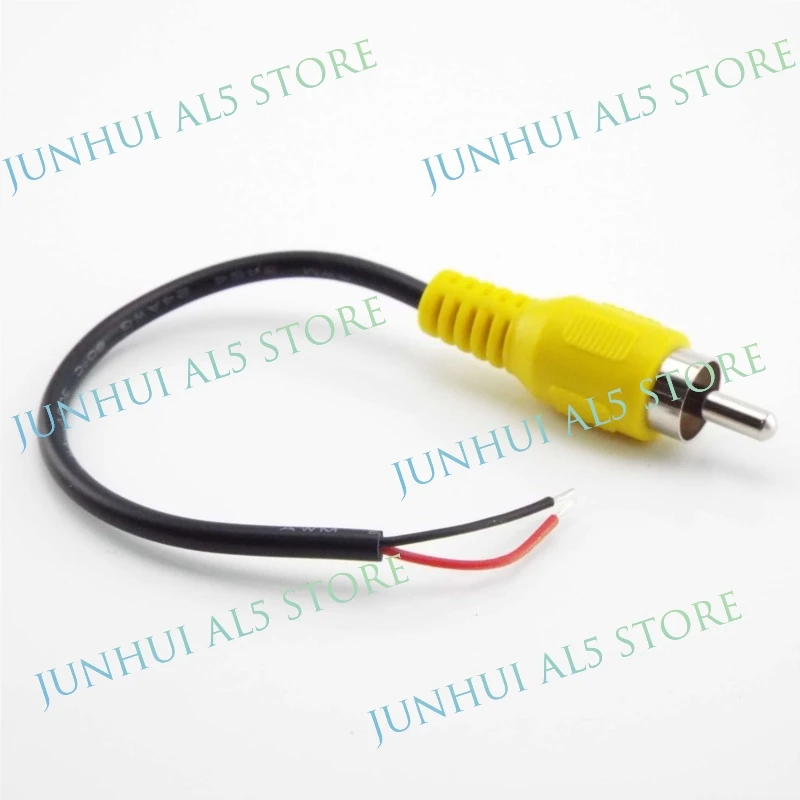 1pcs 15cm Car RCA Female Male Audio Cable Cord AV Single-head Video Stereo Connector Extension Wire For Video Camera Speaker B5