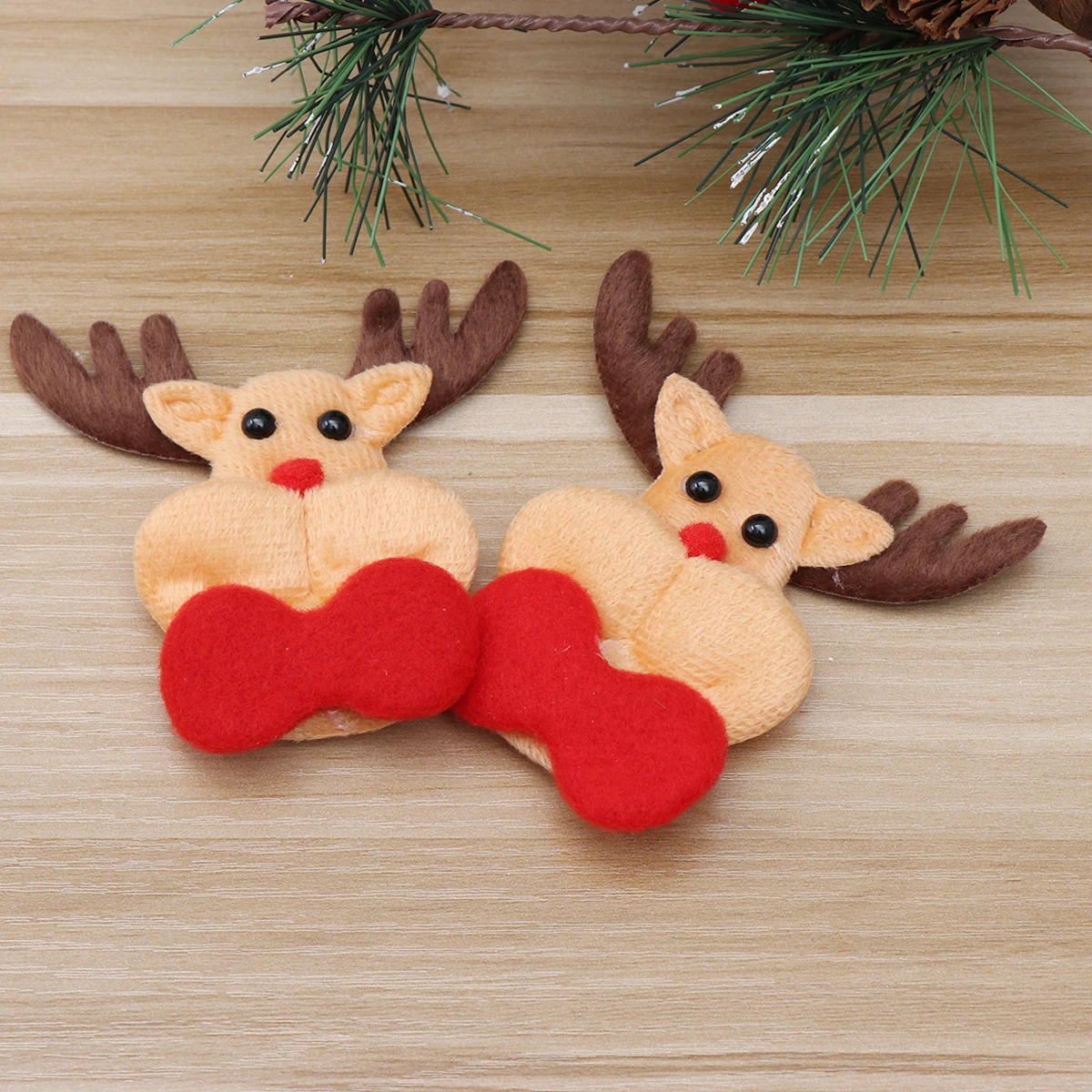 

10Pcs Christmas Deer Applique Decorative Patches for Shoes Jackets Bags Hats No Harm Skin DIY Craft Project Christmas Patch