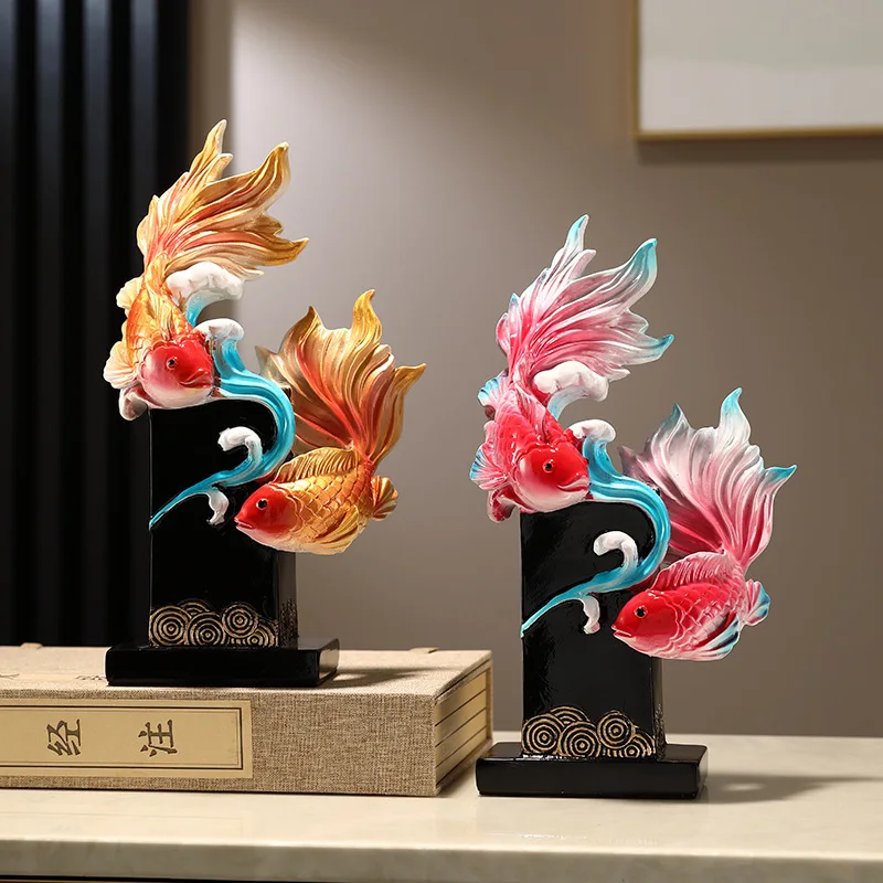 

Like a fish in water living room wine cabinet TV cabinet Jinli home decoration housewarming gift