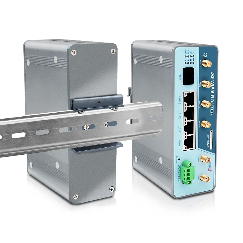 

SERIALLINK Промышленный маршрутизатор для SIM-карты 5G CPE с выходом 2X2 2,4G/5,8G WIFI6 POE48V Тип DIN-рейки 5G CPE-маршрутизатор для IOT