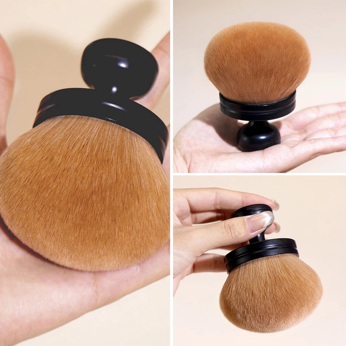 Grande Volume Pó e Blush Brush, Pincel de maquiagem profissional, Face Cont Cosméticos, Lady Beauty Tools