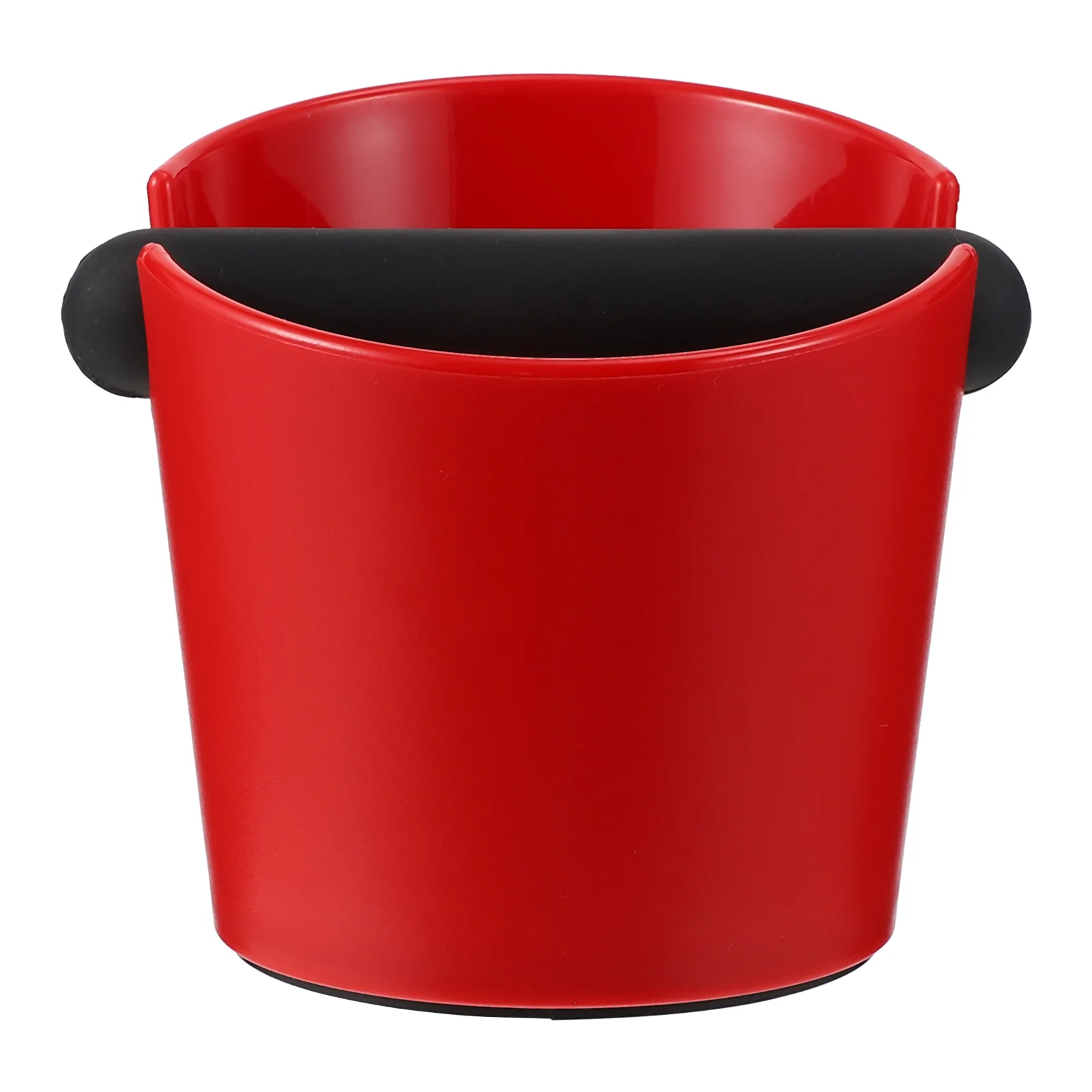 

1Pcs Coffee Knock Box Red Premium Material Espresso Knock Bucket Stable Anti-Skid Base Quick Coffee Grounds Removal Accessory