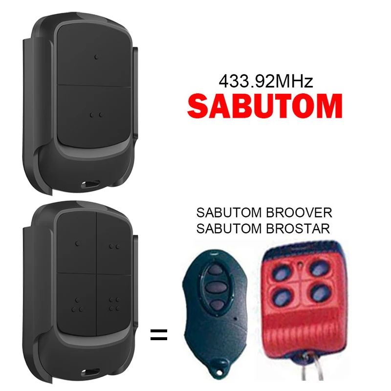 

SABUTOM BROOVER BROSTAR Garage Door Remote Control Clone 433MHz Gate Opener Electric Door Remote Control Rolling Door Controller