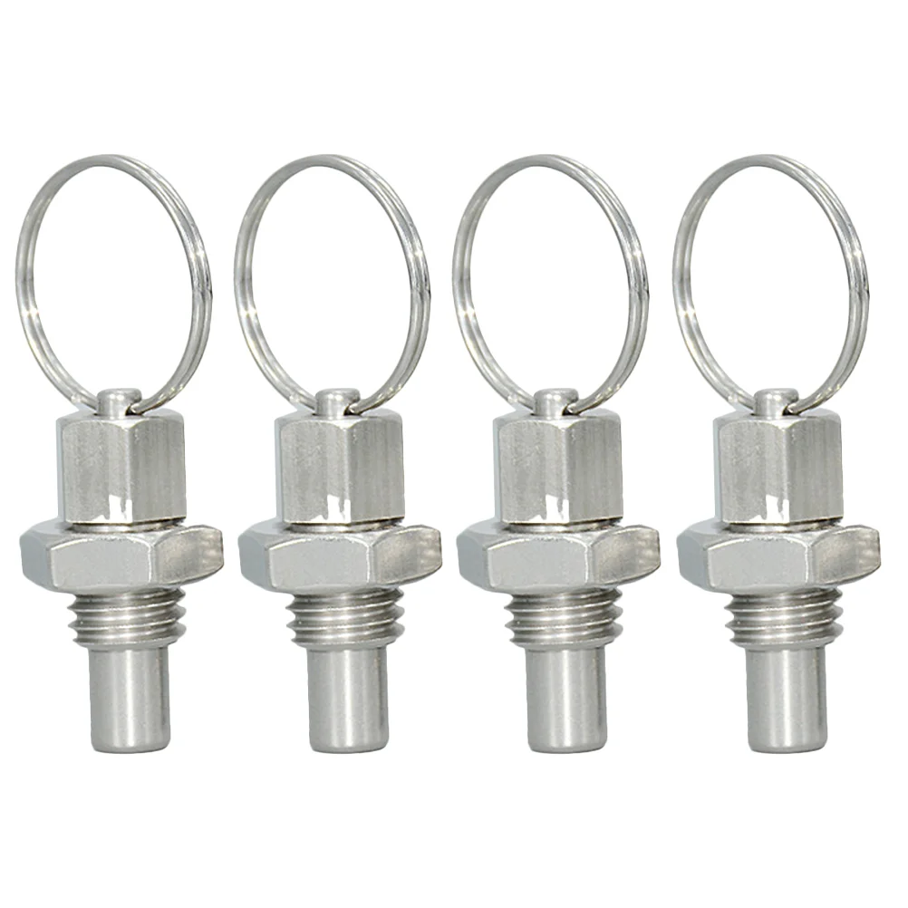 4 Pcs Spring Pull Catch Lock- Out Plunger with Hand Retractable Plungers Telescopic