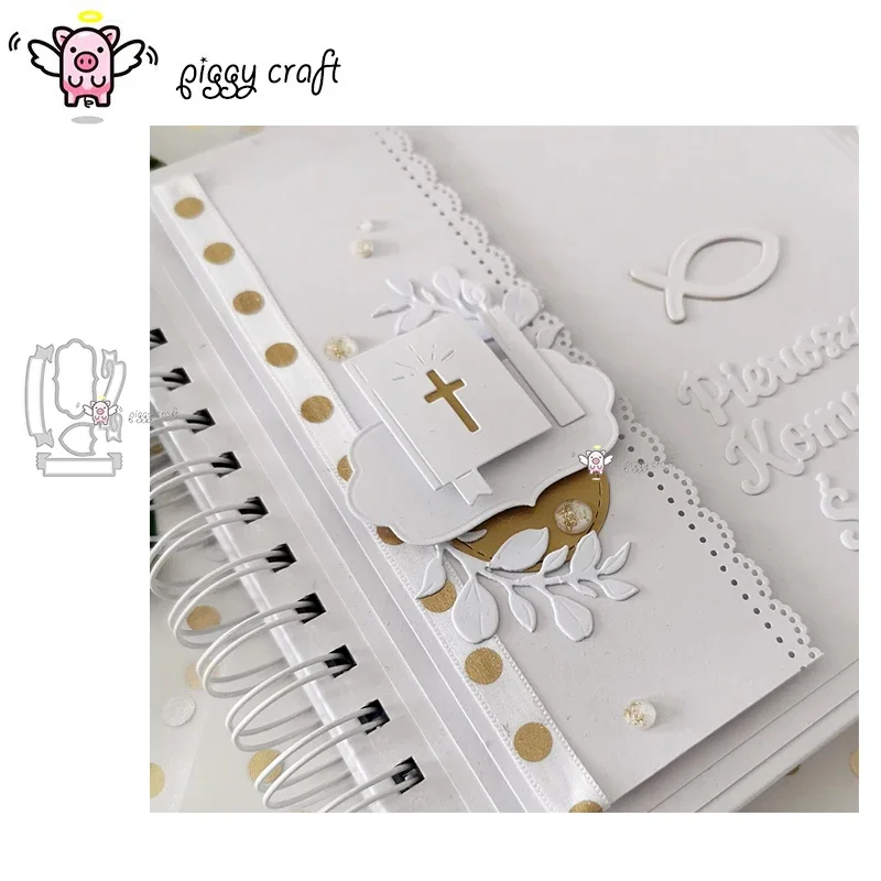 Piggy Craft metal cutting dies cut die mold Various label banners Scrapbook paper craft knife mould blade punch stencils dies