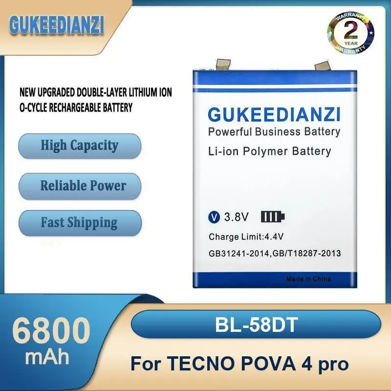 بطارية لـ TECNO POP 4 pro 5 7، BF6، Spark Go 2023، BF7n، Spark Go 2024، BG6، 3.85V BL-49FT BL-58DT BL-49NT BL-48BT