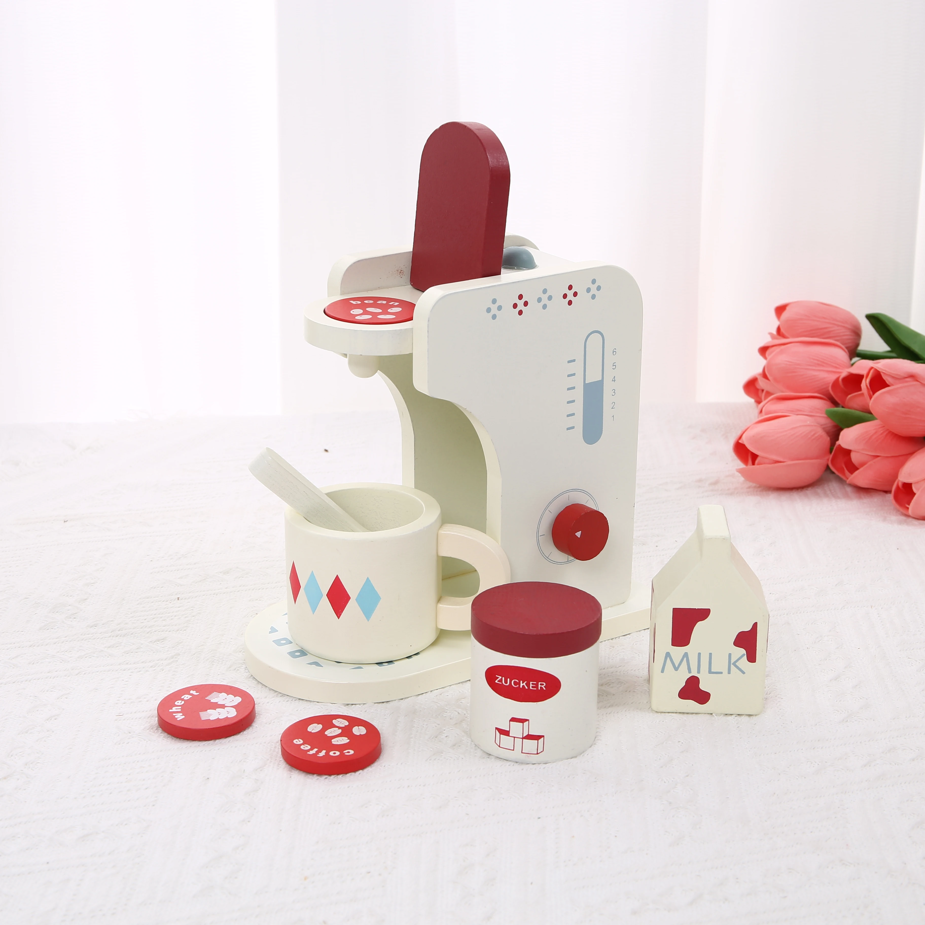 Ekspres do kawy, urządzenie do robienia naleśników, popołudniowa herbata, symulacja domu, interaktywna zabawa rodzic-dziecko, przybory kuchenne