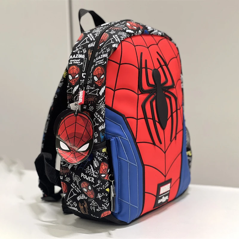 Marvel Smiggle School Bag Superhero Boys Backpack Iron Man Spiderman Student 6-12 Years Old Lightweight Load-reducing Backpack