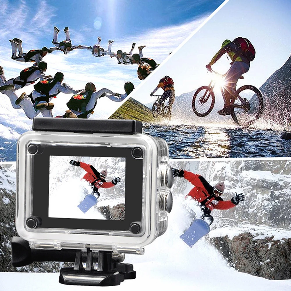 Underwater Waterproof Sports Camera Multifunctional Outdoor Riding Sports DV Skiing Diving Action Camera Video Camera For Helmet