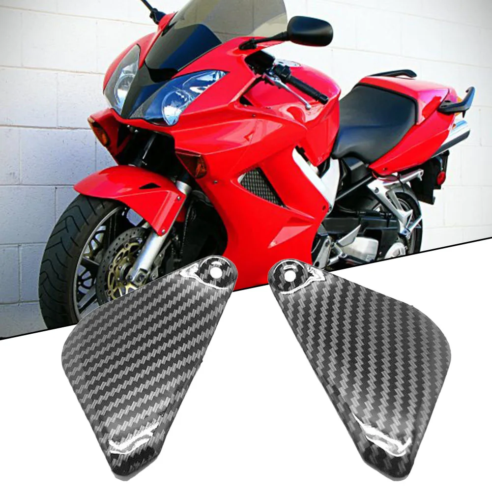 Add a Sporty Touch to Your For Honda VFR 800 2002 2012 with Carbon Fiber Front Dash Side Triangle Cover Fairing