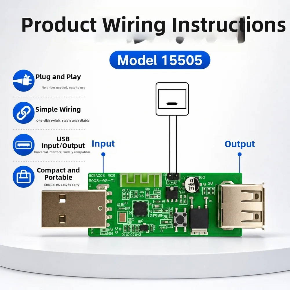 Wireless USB Switch Remote Control Timer Module For Ewelink App Voice Control Home Automation Electrical Outlet Adapter