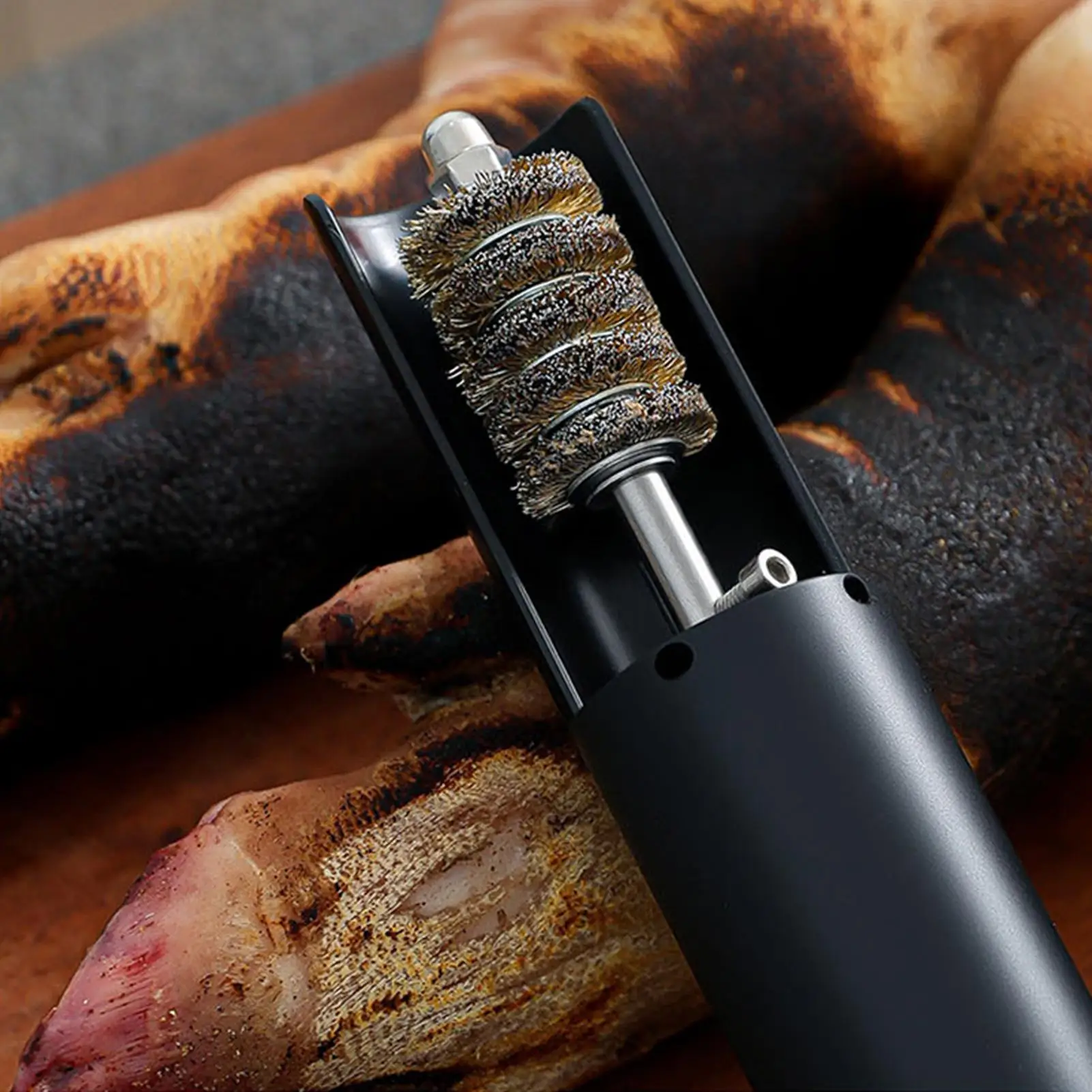 

Meat Cleaning Brush Electric Non-Slip Cleaner Cow Animal Hair Removal Brush For Goats Poultry Hog Camping Baking Farm Home