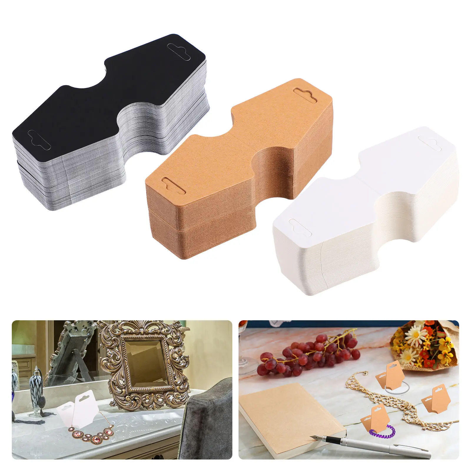 300pcs-blank-folding-kraft-paper-jewelry-display-cards-black-necklace-packaging-cards-holder-for-earrings-necklaces-jewelry
