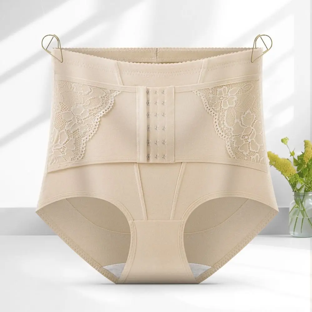 

Lace Flower Postpartum Body Shapers Shapewear Belly Contracting Slimming Buckle Shapers Underpants Tummy Control