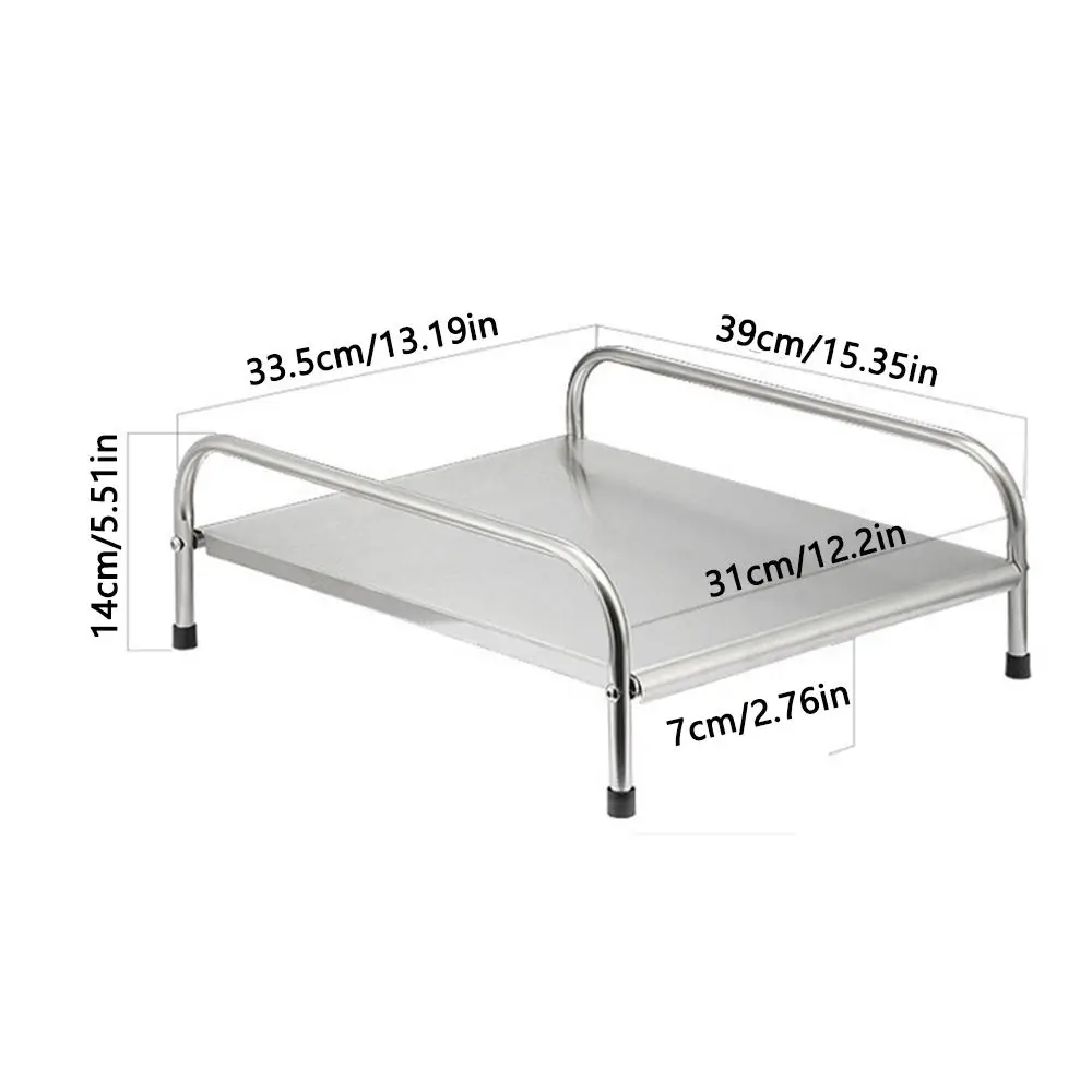 Stojak na kuchenkę indukcyjną z uchwytem, wodoodporny, oszczędzający miejsce, ze stali nierdzewnej, pokrywa na kuchenkę, duża nośność, wielofunkcyjny