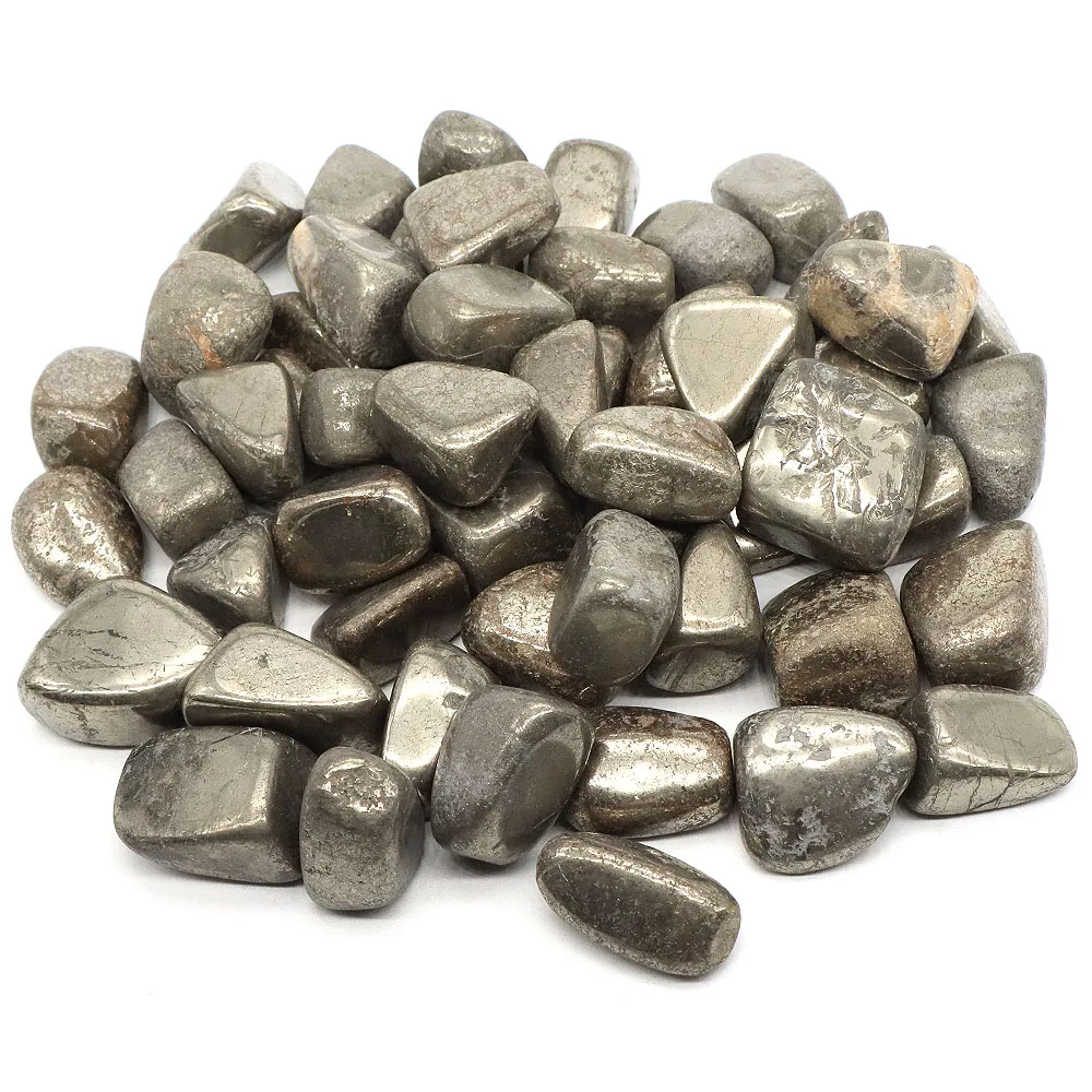 Natural Iron Pyrite Healing Crystals Lucky Stones Tumbled Bulk Mineral Specime Gemstones Home Aquarium Decoration