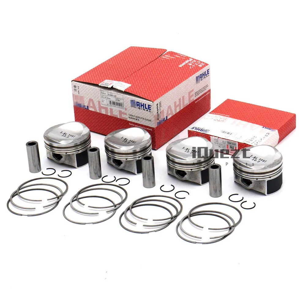 4x Pistons & Rings 82.5mm Φ21mm for AUDI A3 A4 A5 TT VW Golf Passat CC 1.8TSI 6H107065