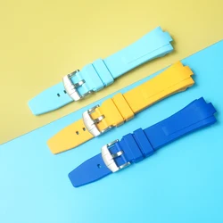 Fluororubber Watch Strap For Citizen TSUYOSA Collection NJ0150 NJ0151ME FKM  Watchbands Men Women Bracelet Colorful