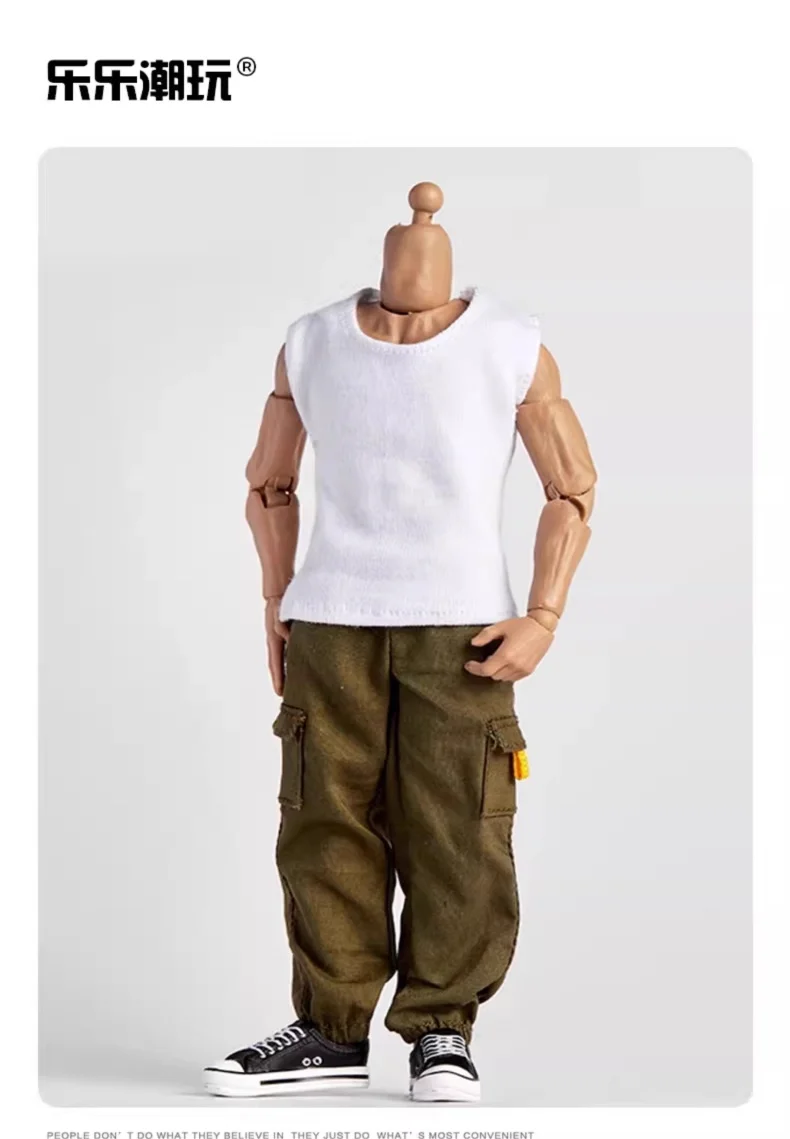 

Snail In Stock 1/12 Soldier Solid Color Trendy Casual Basic Sleeveless Vest Fit 6'' Action Figure Body Doll