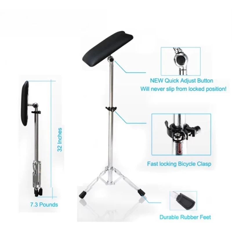 Armrest Stand Tattoo Arm Holder Metal Tattoo Arm Bracket for Tattooist Working