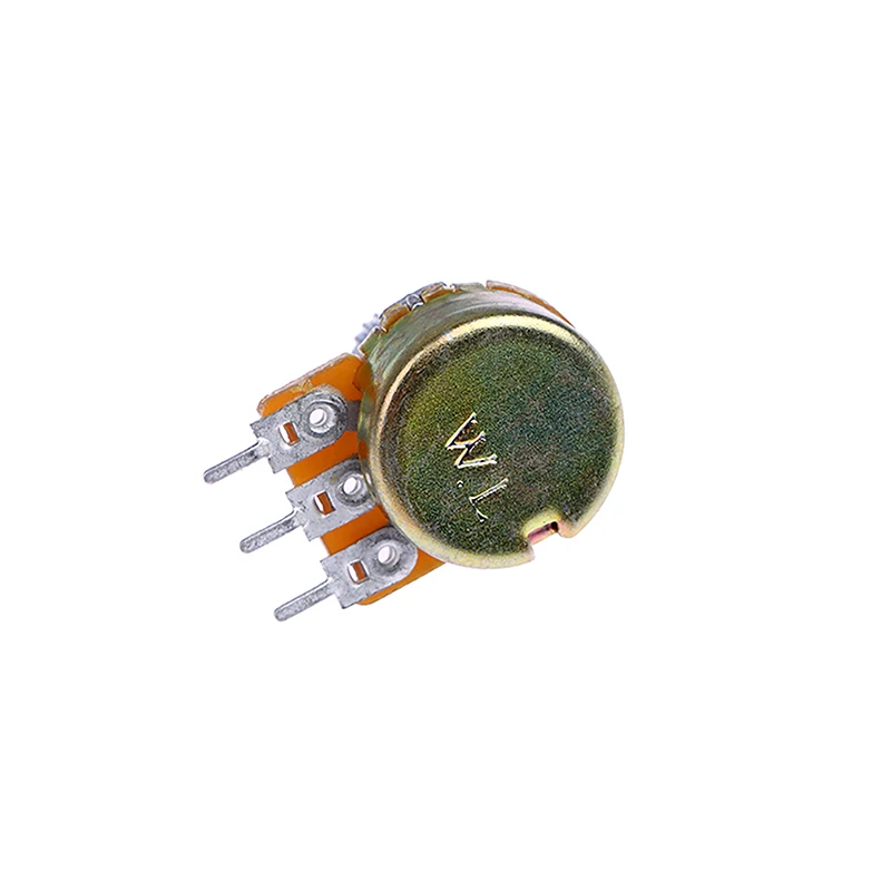 Kit de potentiomètre linéaire à 3 broches, arbre de 15mm avec kg et rondelles, WH148, B1K, B10K, B50K, B100K, B1M, 10 pièces