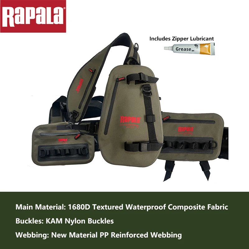 Многофункциональная водонепроницаемая сухая сумка Rapala, нагрудная сумка, поясная поясная сумка для рыбалки, прогулочная сумка через плечо на открытом воздухе