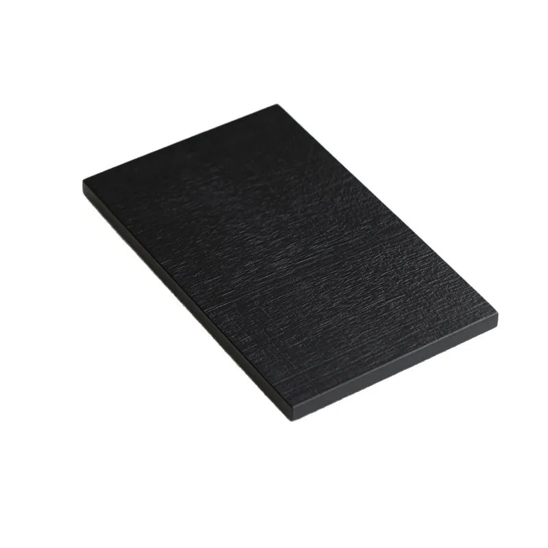 Ash wood sawtooth pattern surprise wind carbonized tea tray rectangular pot bearing dry brewing table dry brewing