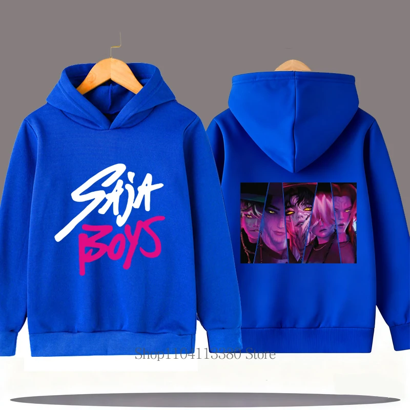 Saja Boys جرافيك طباعة الأطفال هوديي الأولاد الخريف الشتاء عارضة أزياء بارد كم طويل قمم الصوف الاطفال البلوز بلوزات #6