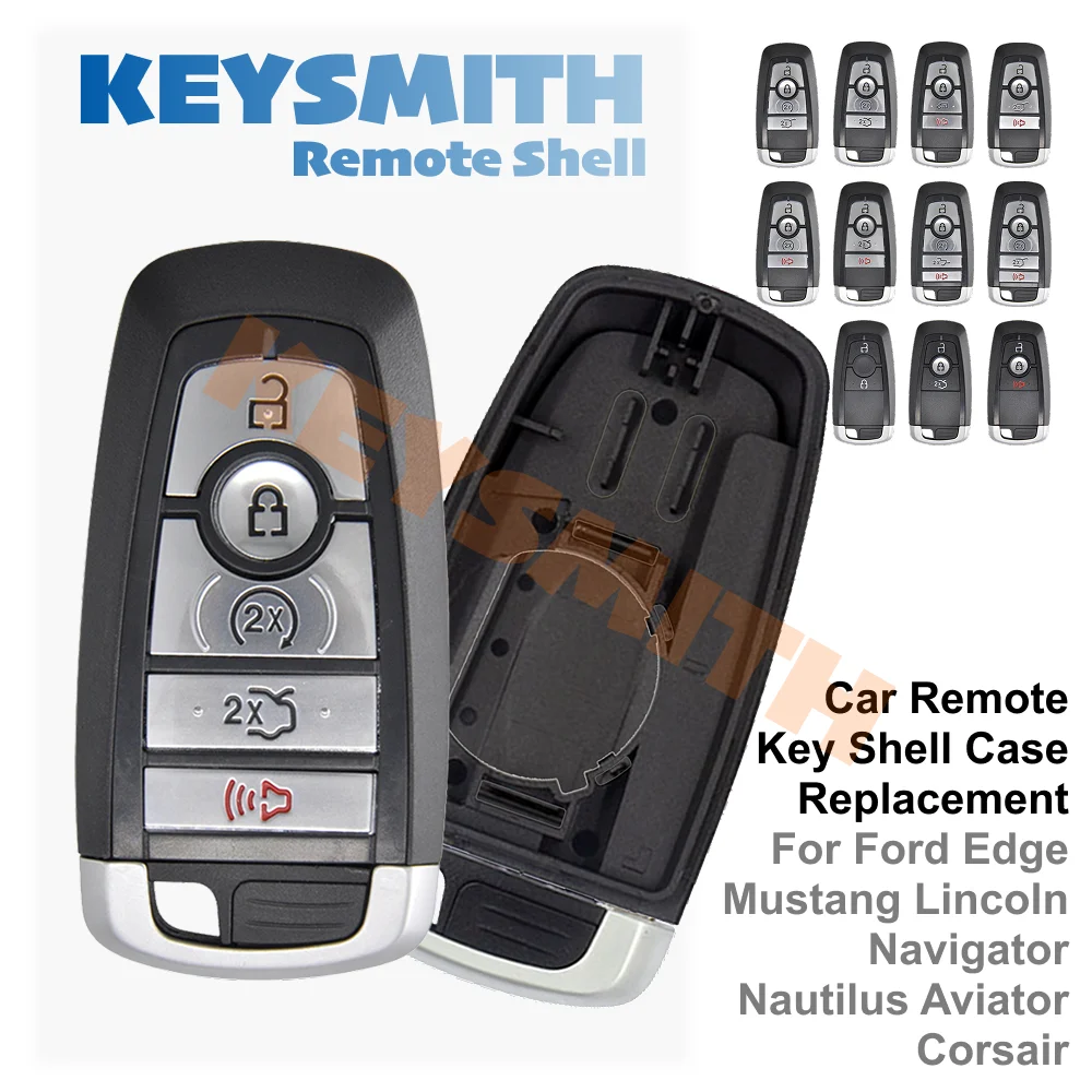 KEYSMITH Smart Proximity Remote Car Key Fob For Ford Edge Fusion Expedition Explorer Mustang F Series 2017 2018 2019 2020