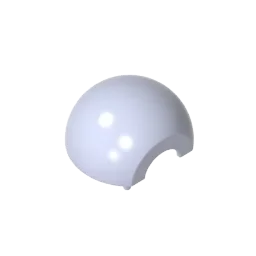 Bausteine Gobricks GDS-90227 Kuppel-Halbkugel 2 x 2, mit Ausschnitt, kompatibel mit Lego 61287 Kinder-DIY-Technik