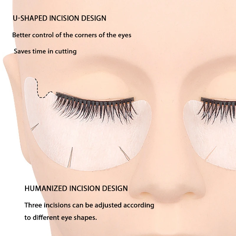 20/50 pçs remendos de extensão de cílios sob cílios adesivos de chicote falso enxertia remendos para construção de adesivos de pálpebra ferramenta de maquiagem