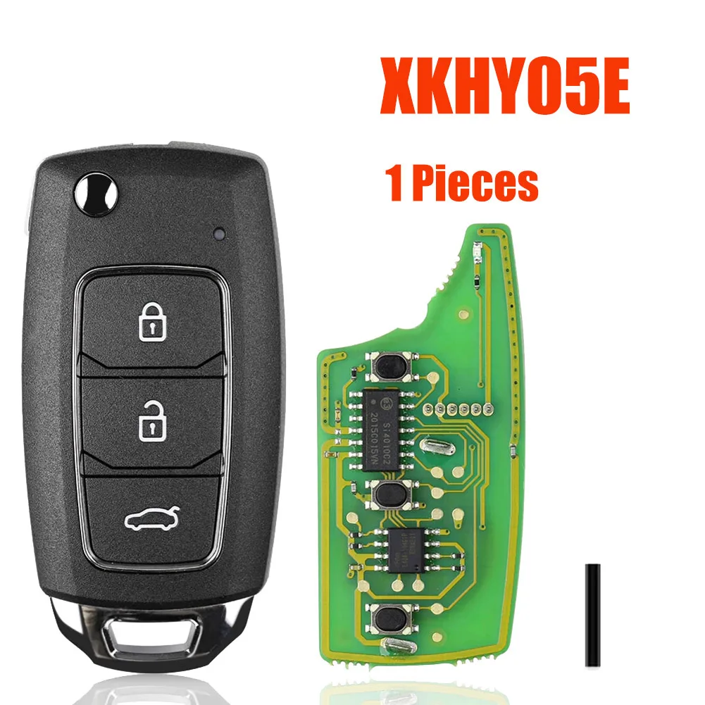 Para Xhorse XKHY05EN mando a distancia de cable Universal Fob 3 botones para estilo Hyundai para llave VVDI